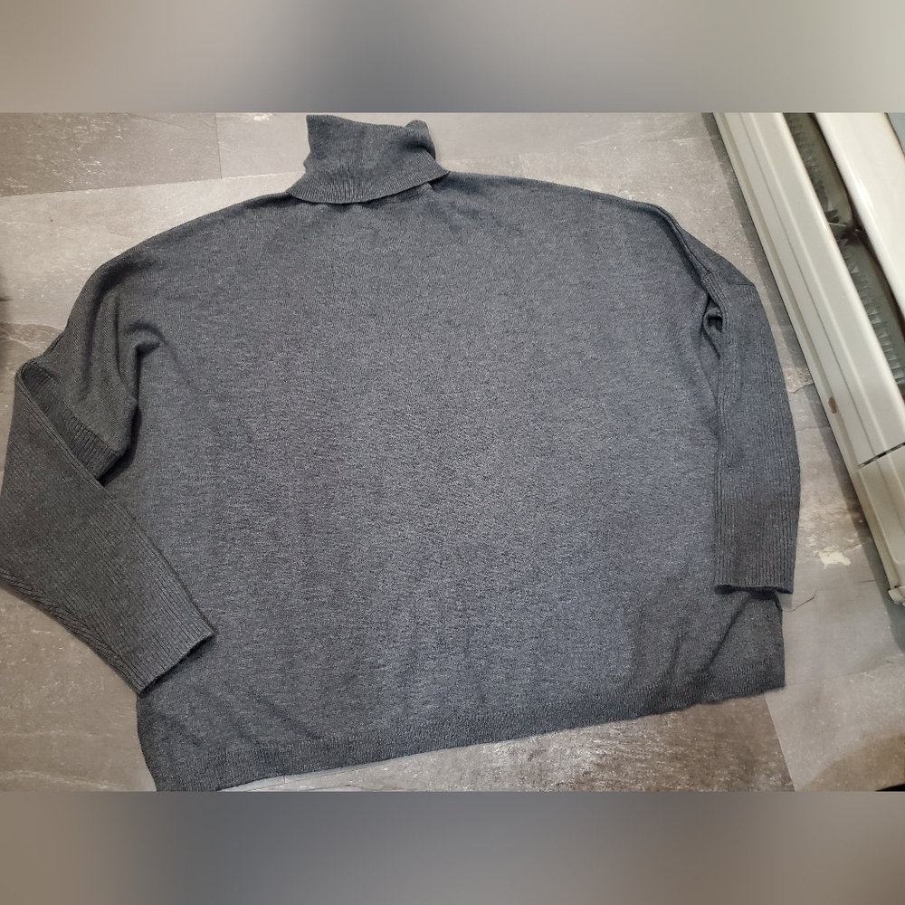 Grace & Mila Paris Turtleneck Sweater. Wool Blend. Grey. Women S / M.